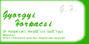 gyorgyi horpacsi business card